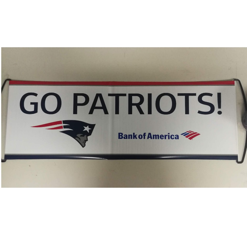 Kohandatud logo Hand Held Roller Banner- Patriots 24x68CM